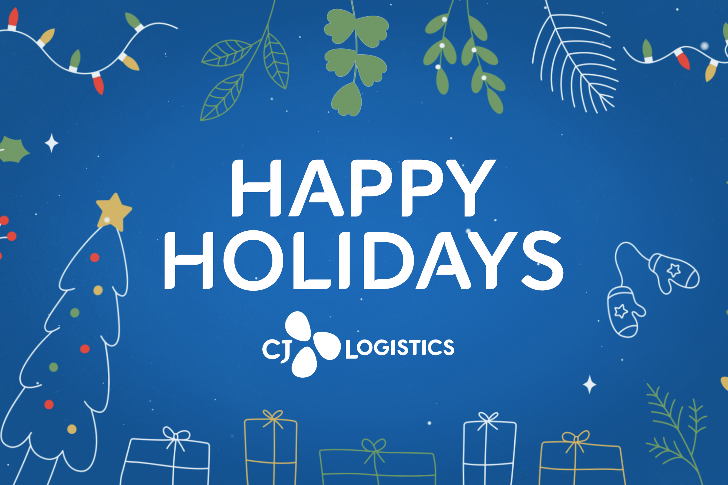 cj logistics america, 3pl, happy holidays, supply chain, logistics holiday